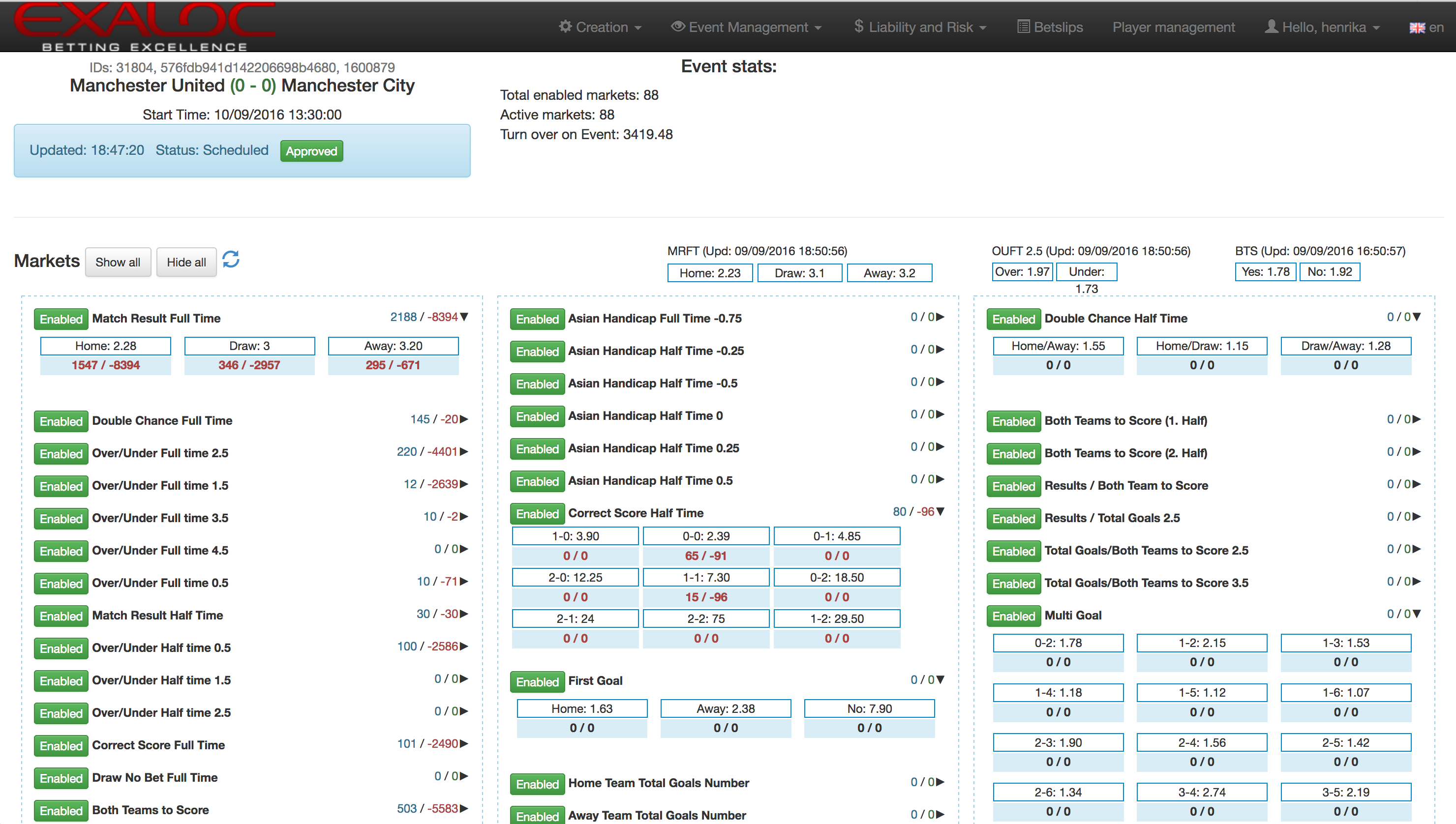 Exaloc Betting Platform